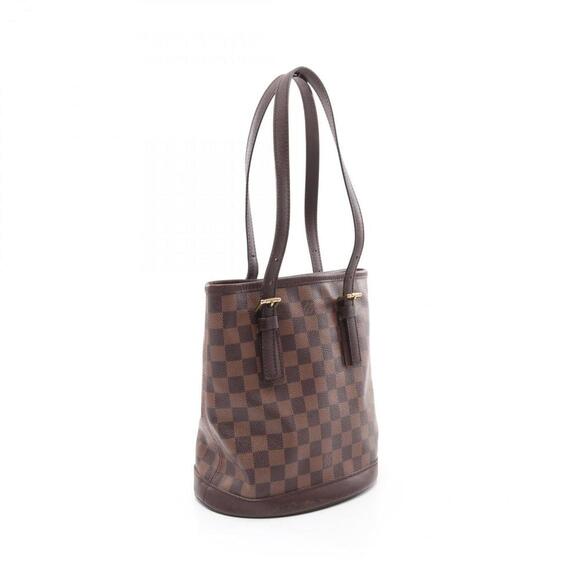 LOUIS VUITTON Brown Damier Leather Tote Bag - Picture 2 of 10
